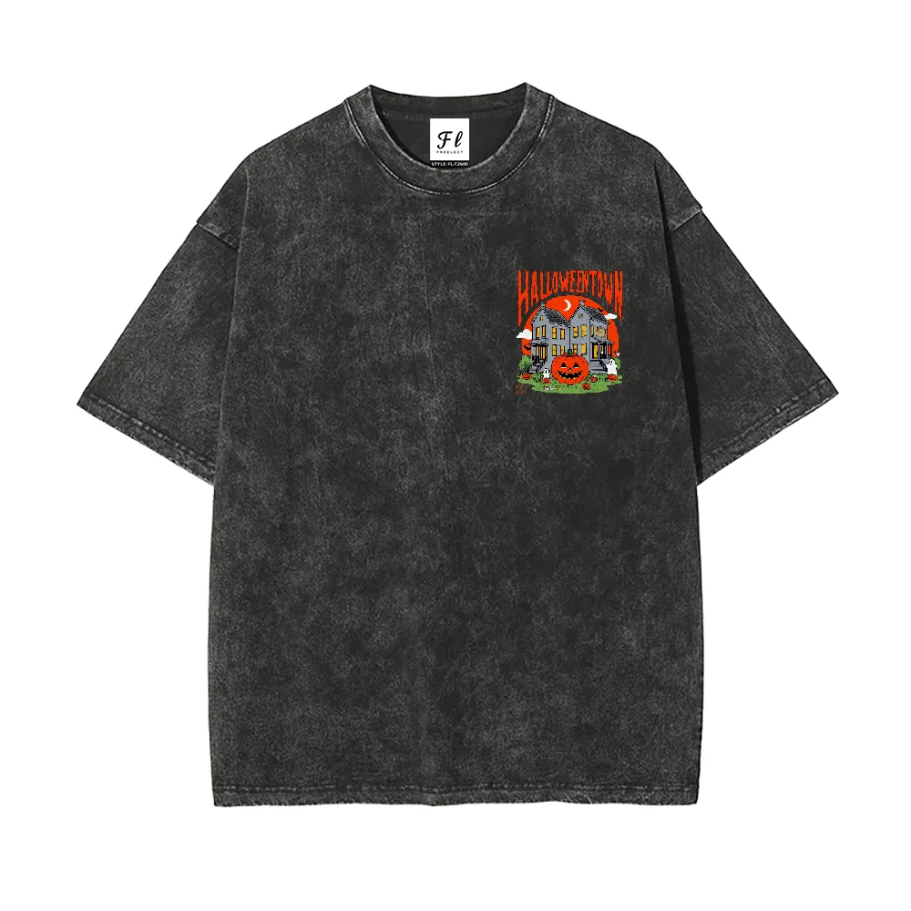 남성용 및 여성용 빈티지 할로윈 티셔츠 - 블랙 & 레드 1978 디자인 - 100% 헤비웨이트 코튼. 할로윈 파티에 딱 맞습니다.