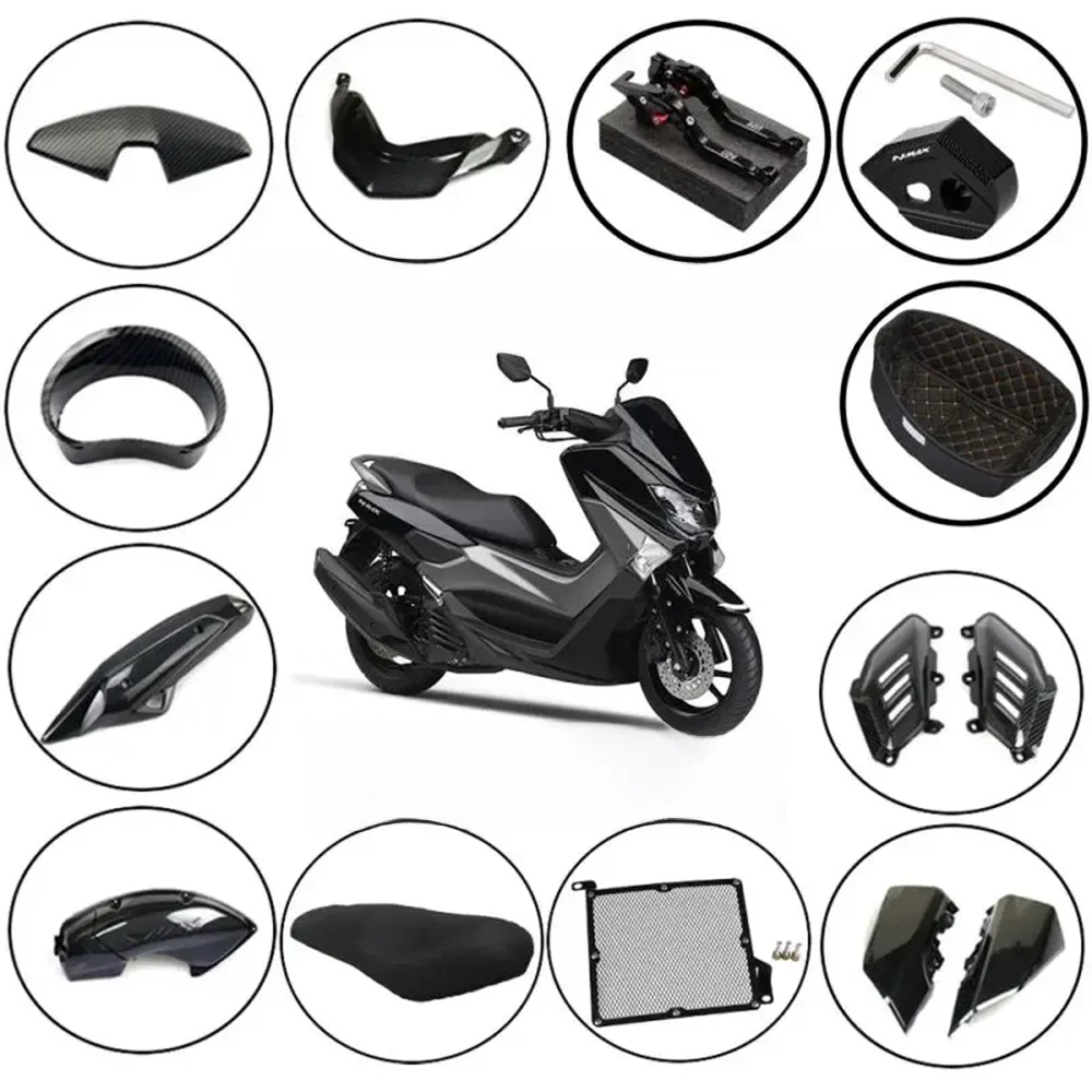 Motocyklowa osłona dekoracyjna Panel osłony wydechu Osłona ochronna do Yamaha NMAX 155 125 N-MAX Nmax155 Nmax125 Akcesoria — zdjęcie 2