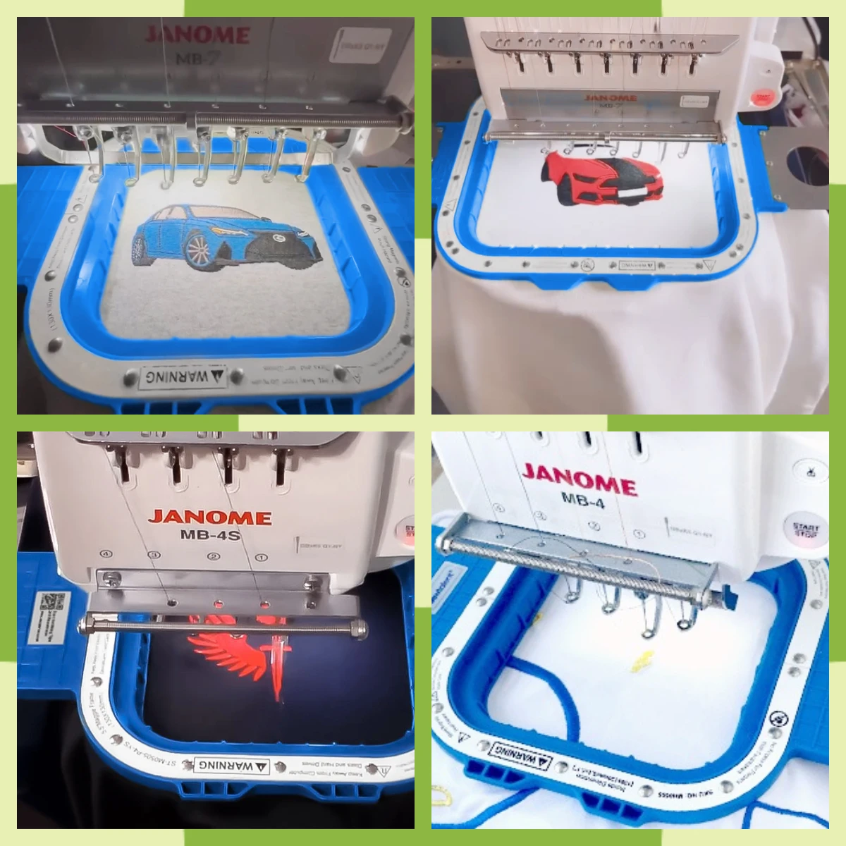 هوب مغناطيسي لآلة التطريز Janome إطار مغناطيسي Sewtalent لآلة التطريز Janome MB-4 MB-4S MB-7