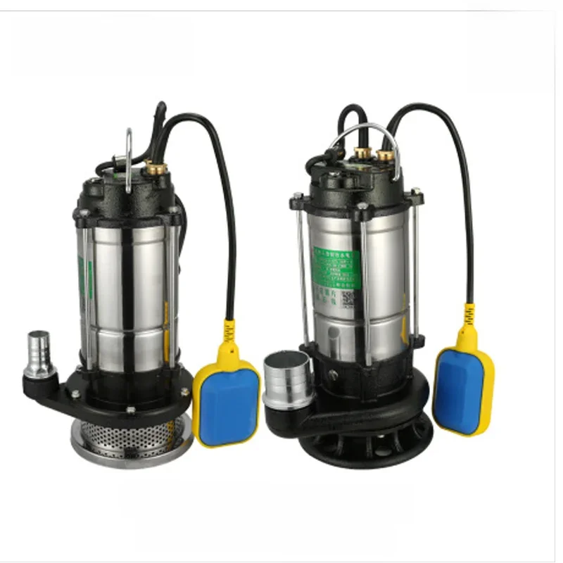 Pompe Submersible de Type flotteur en acier inoxydable, eaux usées sous-marines de jardin agricole, Irrigation de Drainage à auto-aspiration, 220V