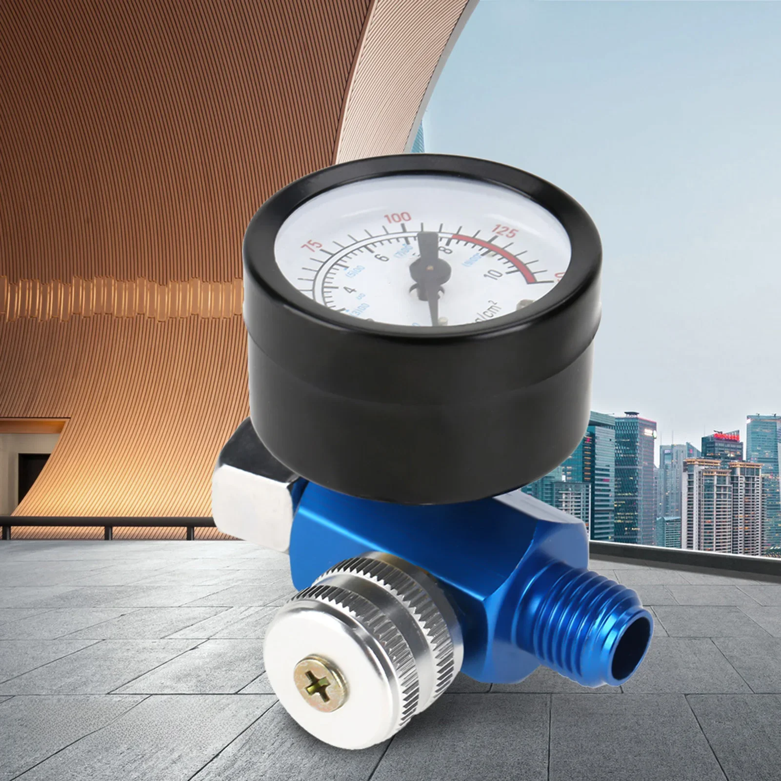 Pistolet à peinture en aérosol, pression d'air, manomètre Sotchi, accessoire d'outil pneumatique, 1/4 po