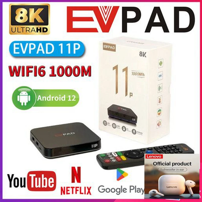 2025 New flagship EVPAD 11P 4GB 64GB Asia TV BOX hot in Korea Japan USA CA SG Overseas Chinese