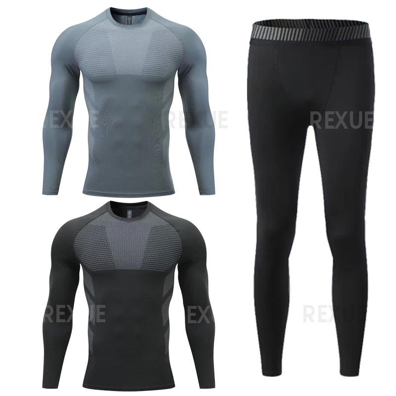 

Men Clothing Sportswear Gym Fitness Compression Suits Running Set Sport Outdoor Jogging Workout Sports Suit Gym Fitness Compress