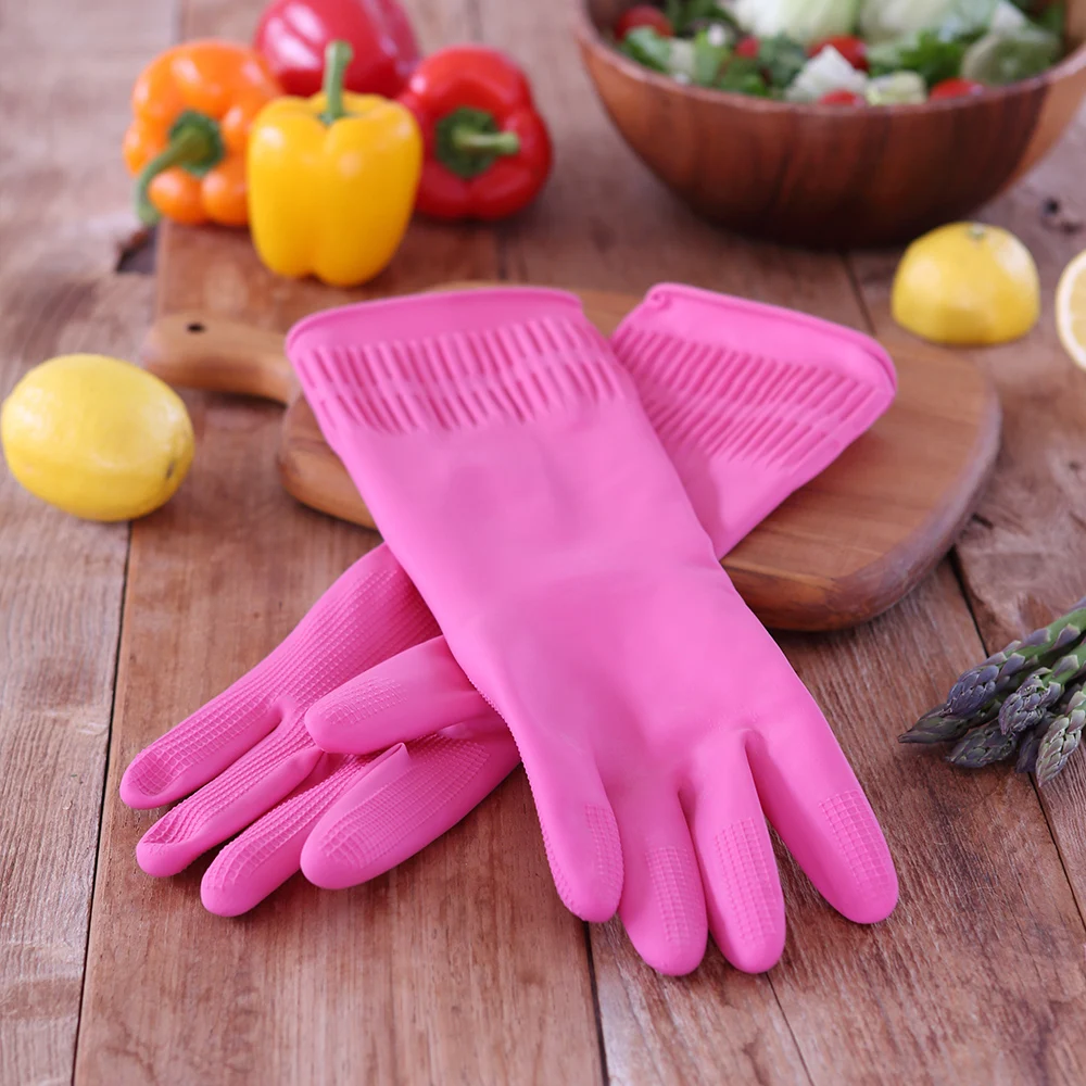 Mname Jinan baggle rubber gloves X 5 pieces washing dishwashing