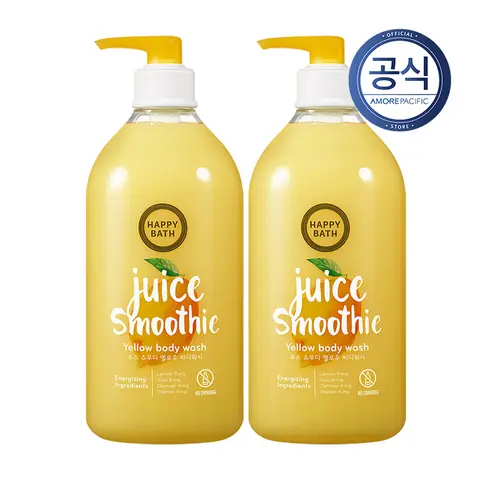 해피바스 주스스무디 옐로우 바디워시 820g 2개 Best5