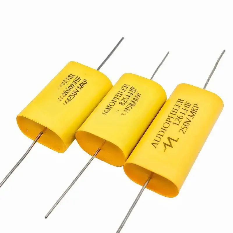 2 szt. Kondensator 250V MKP Audio HIFI gorączka Audio z metalową folią rozdzielająca częstotliwość 1UF 1.5UF 1.8UF 2.2UF 2.7UF 3.3UF — zdjęcie produktu 4