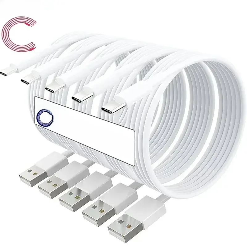 2.4A 1M TPE Type C USB A chargeur de câble de données de charge rapide pour Samsung Xiaomi Huawei téléphone portable Smartphone USB-C ligne de cordon rapide
