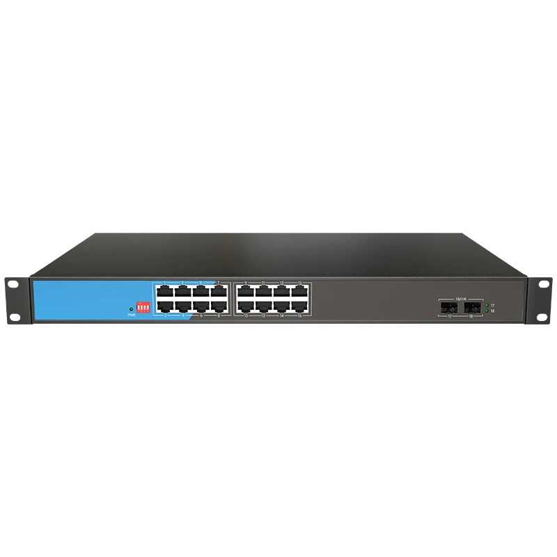 18-Port Gigabit Ethernet SOHO Unmanaged with 16-Ports PoE Switch