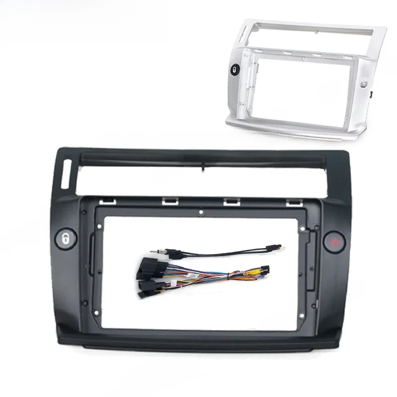 Panneau stéréo 2 Din 9 pouces pour citroën C4 c-triunfo c-quatre 2004 – 2009, panneau de lecteur multimédia Android, Radio CD DVD GPS, kit de tableau de bord