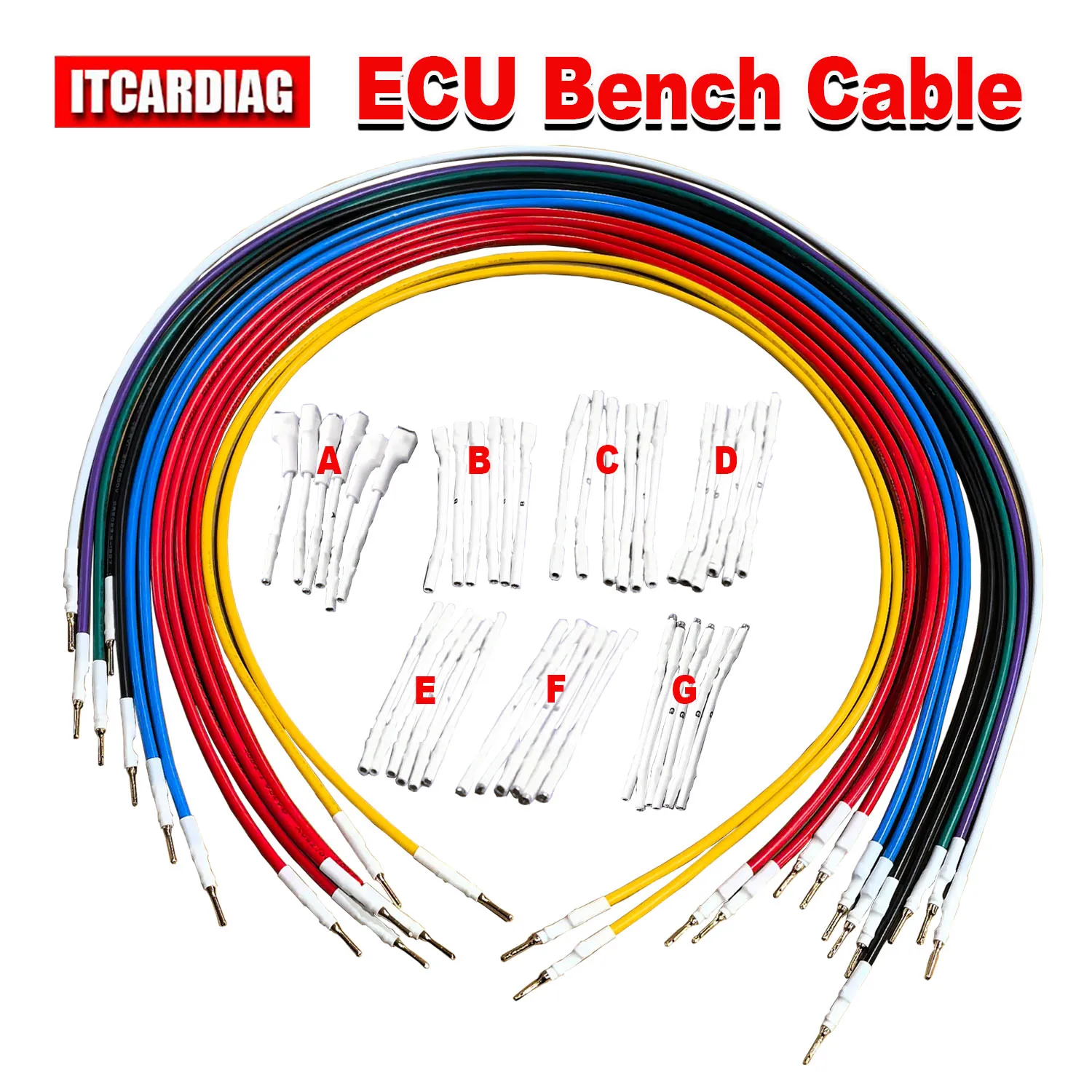 

Кабель для подключения блока управления двигателем (ECU) к программатору KT200II/KT200 FormulaFlash, адаптер для контактов ECU, кабель-коннектор для ECU