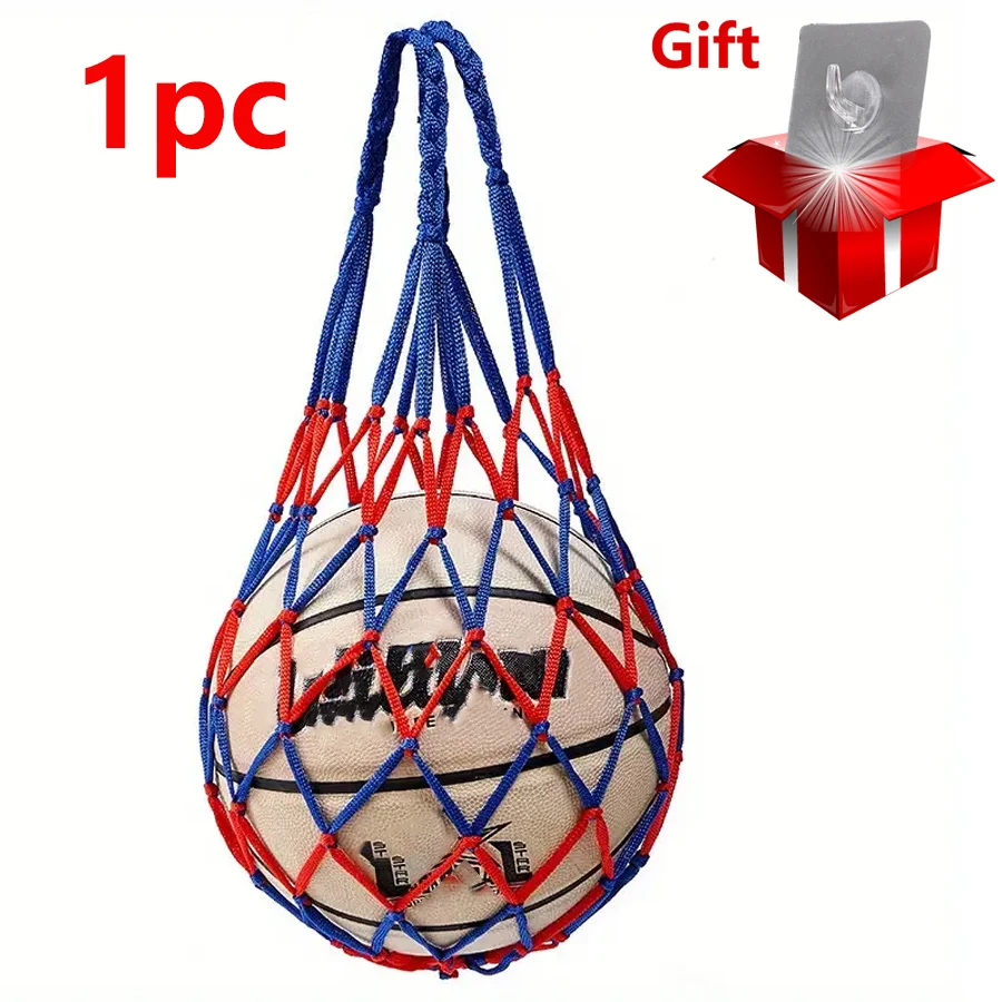 6 color Basketball Net Bag and Gift, Thick Woven Net Basketball Storage Durable Nylon Training Net Bag  for all kinds of balls ﻿