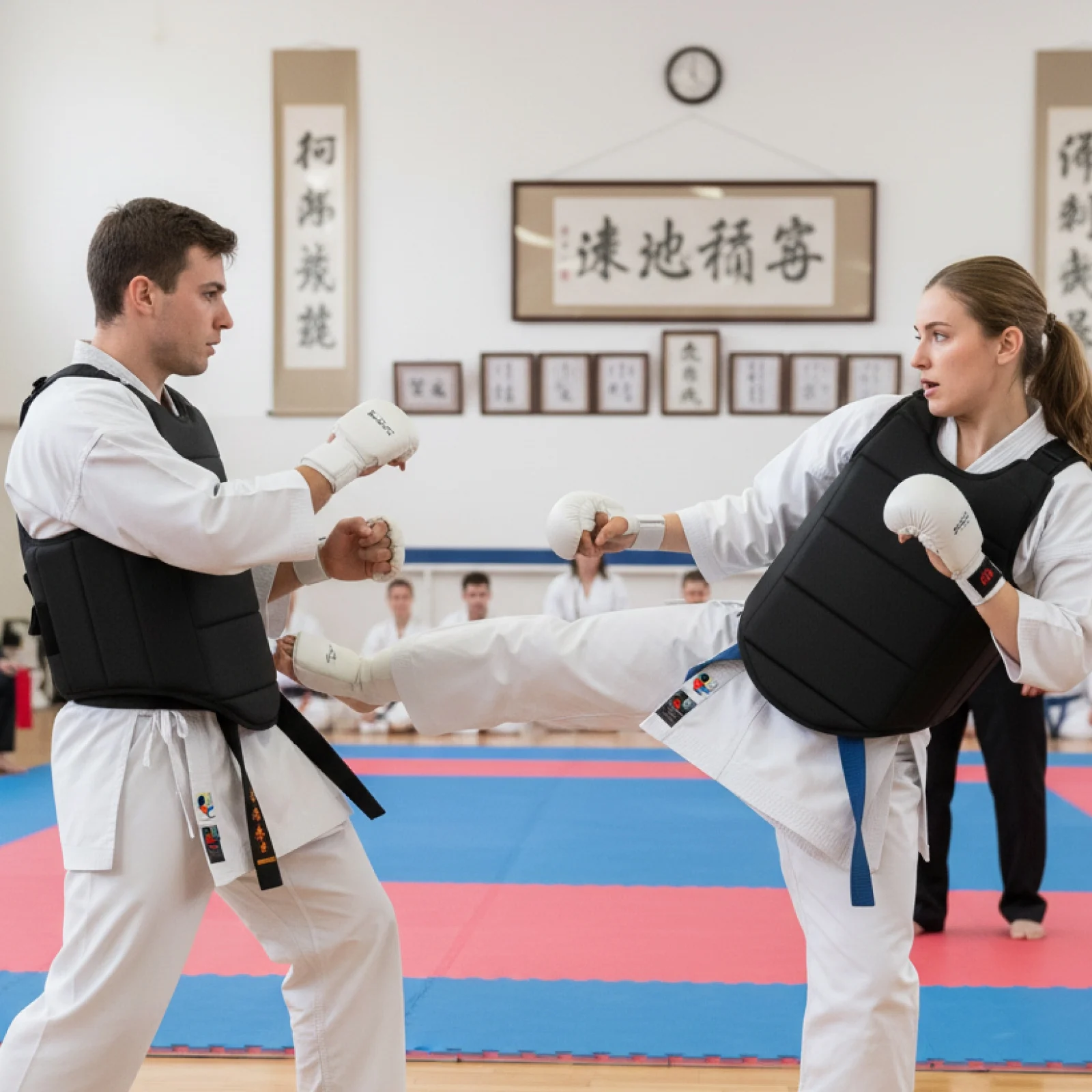 Karate Guard Chest Vest Breathable Rib Armour Protection Boxing Protector for Taekwondo Mma Practice Fitness Upper Belly