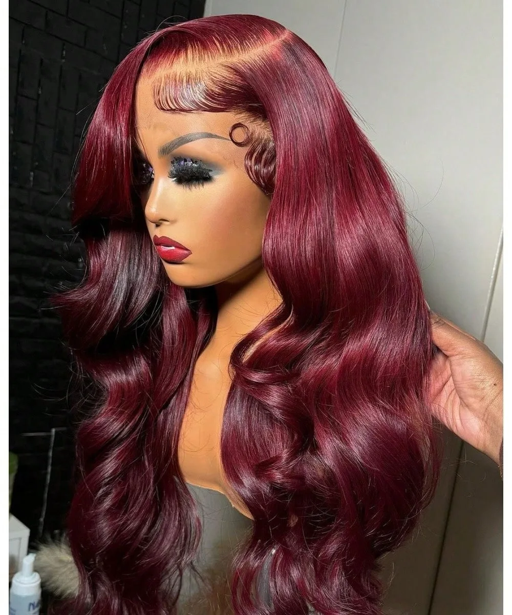 99j Body Wave Human Hair Wigs 13x6 Hd Lace Frontal Human Hair Wigs Transparent Lace Colored Lace Front Wig For Women 32Inch