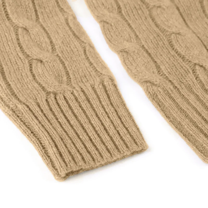 سترة بولو رالف لورين النسائية الكلاسيكية المصنوعة من الصوف والكشمير