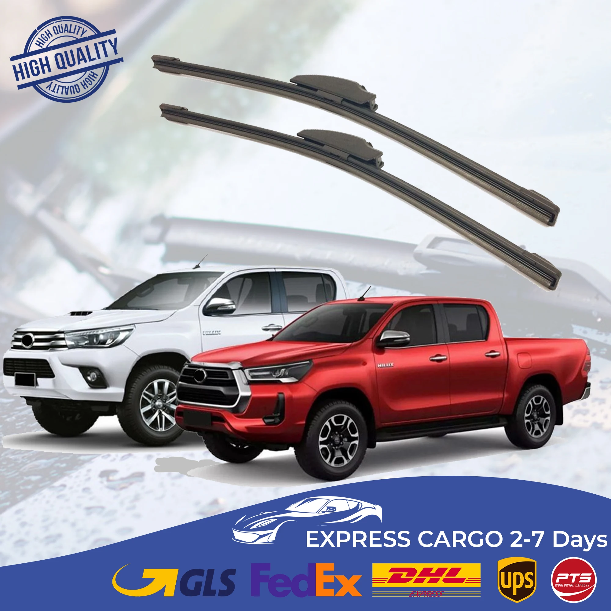 

Car Wiper Blade For Toyota Hilux 2016 2017 2018 2019 2020 2021 Auto Windscreen Windshield Wipers Blades Window Wash Front