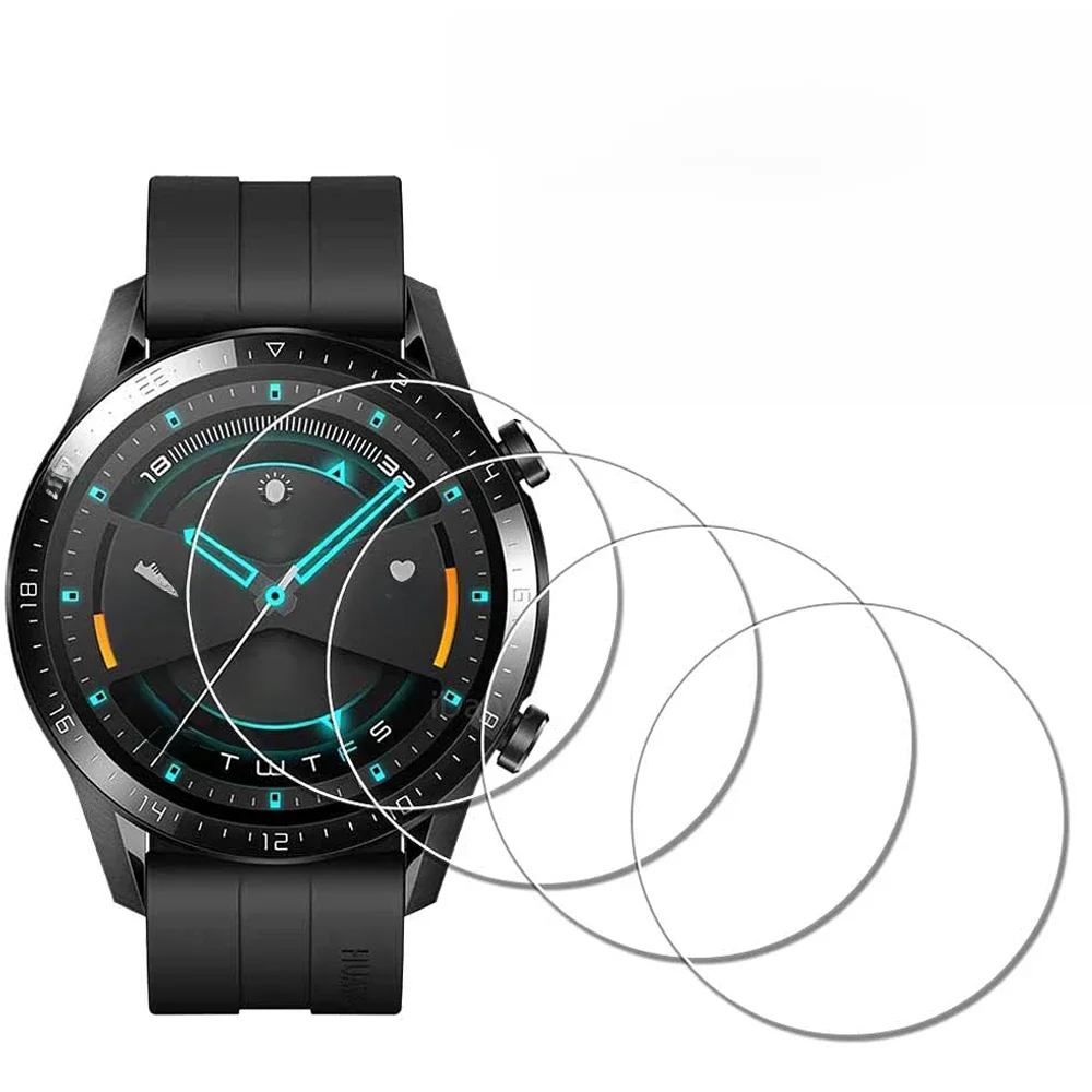 Gehärtetes Glas Bleistift Case protector Reloj für Huawei GT2 46mm Correa Uhr Displays chutz GT