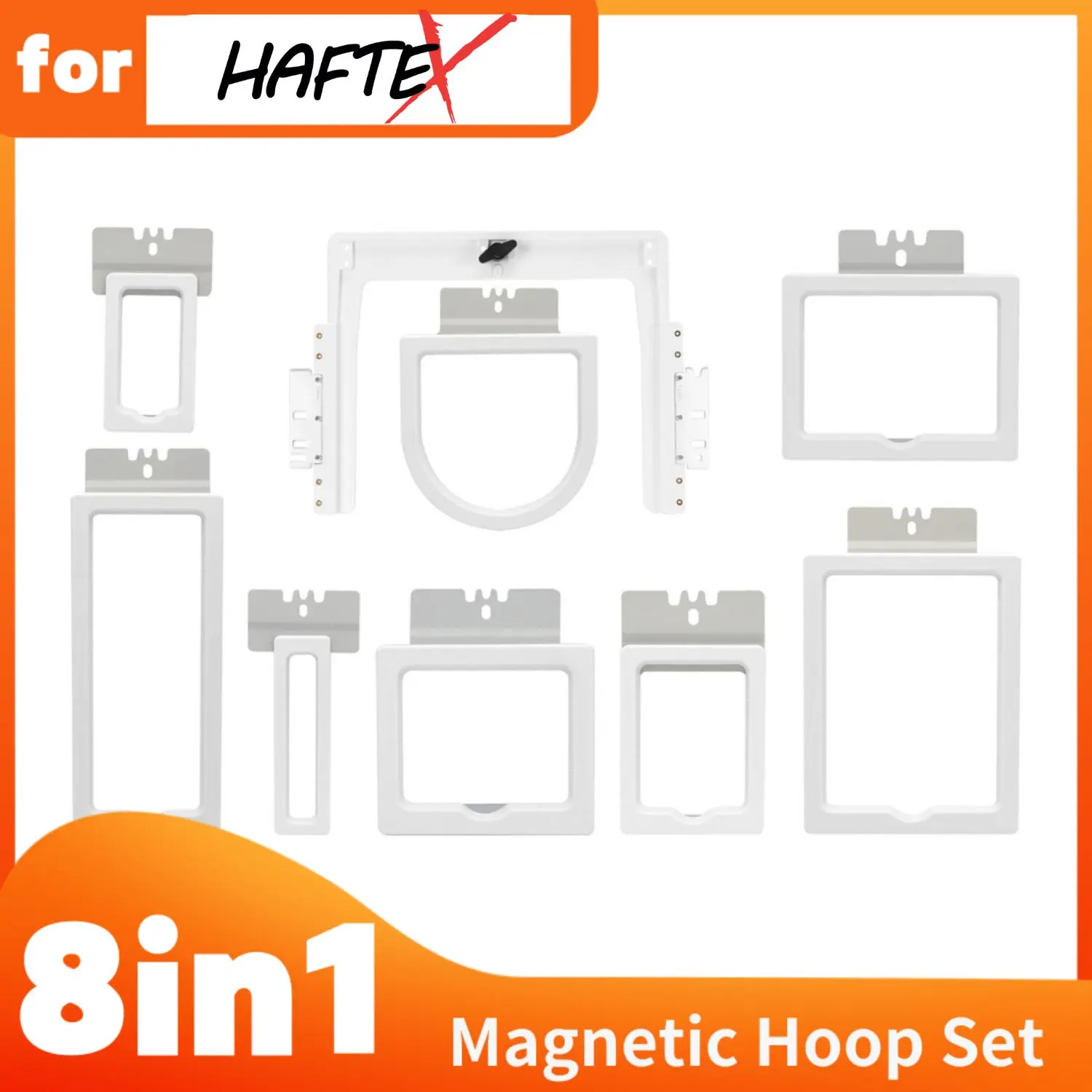 

8in1 Magnetic Embroidery Hoops for Haftex Mini Junior 1501 MAXII PRO2 1502 Embroidery Machines Fast Embroidery Machines Frames