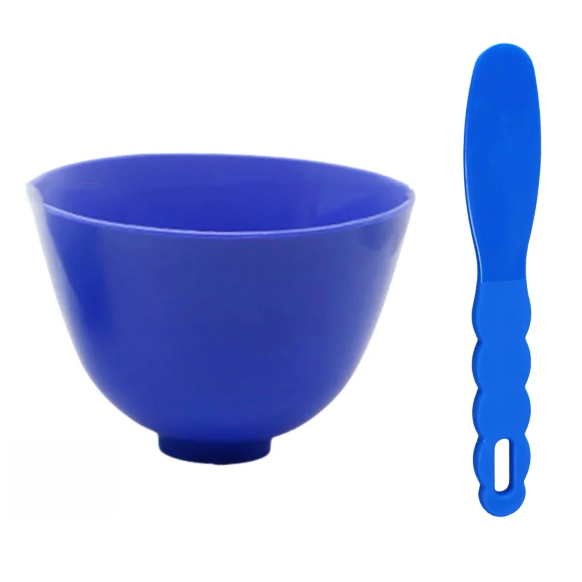 Bol de mélange de laboratoire dentaire avec Kit de bâton, spatule en plastique Flexible en caoutchouc pour Impression d'alginate, matériaux de laboratoire de plâtre, 2 pièces/ensemble