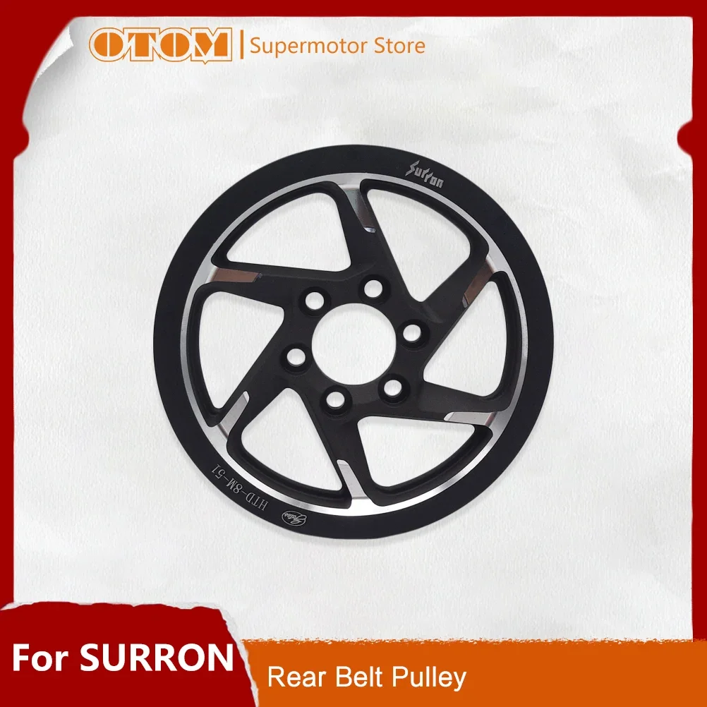 

OTOM Motorcycle Original Rear Belt Pulley Transmission Gear Center Axle Sleeve Drive Wheel For Surron Light Bee X S Off-Road