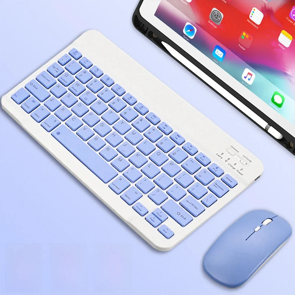 Bluetooth Draadloos Toetsenbord Universele Mobiele Telefoon Tablet Toetsenbord En Muis Mini Bluetooth Toetsenbord Ipad Toetsenbord Accessoires - afbeelding 2