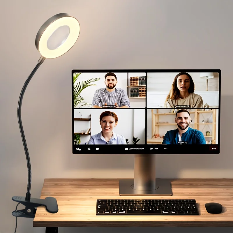 5X Magnifying Desk Lamp - USB Rechargeable, 3 Color Modes & Adjustable Brightness for Reading, Nail Art, Repairs