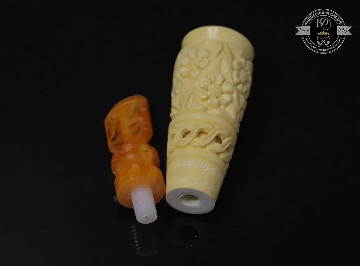 Handmade Block Meerschaum Cigarette Holder