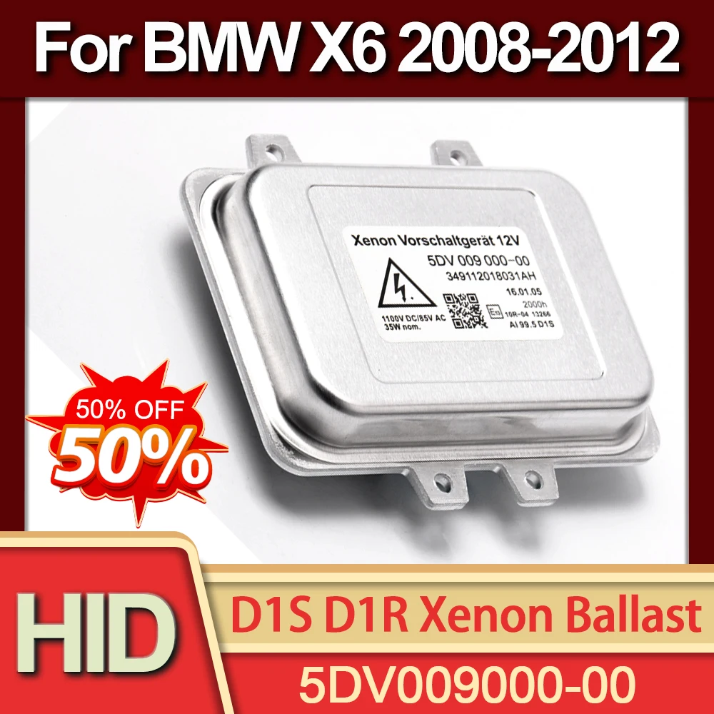 

1PCS OEM 5DV009000-00 HID Xenon Headlight Control Unit Ballast D1S Xenon Headlamp Ballast For BMW X6 2008 2009 2010 2011 2012