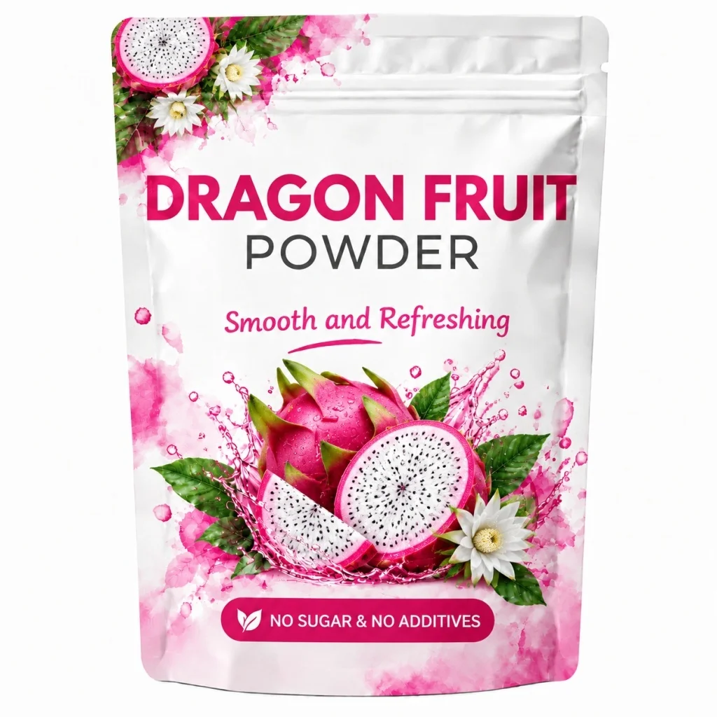 Dragon Fruit Powder, Vibrant Fruit Powder, Smooth and Fine Texture, Suitable for Baking and Beverage Mixing, 150g
