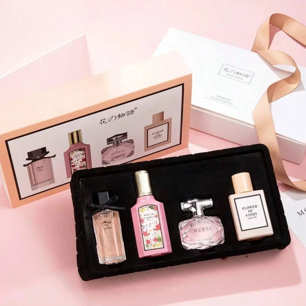 

4 Piece Unisex Perfume Gift Boxes: High-Quality, Portable, Long-Lasting Fragrance With A Lingering Floral Scent, Suitable For Bo