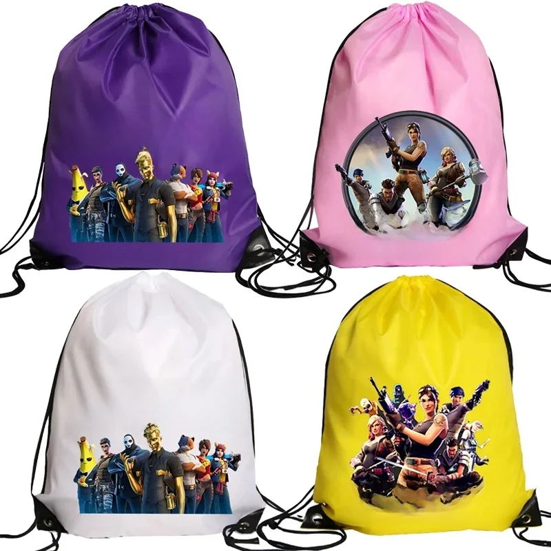 Fortnites sac à cordon sport sac à dos étanche paquet poche dessin animé Terylene sacs de basket-ball anniversaire mignon cadeau 2025
