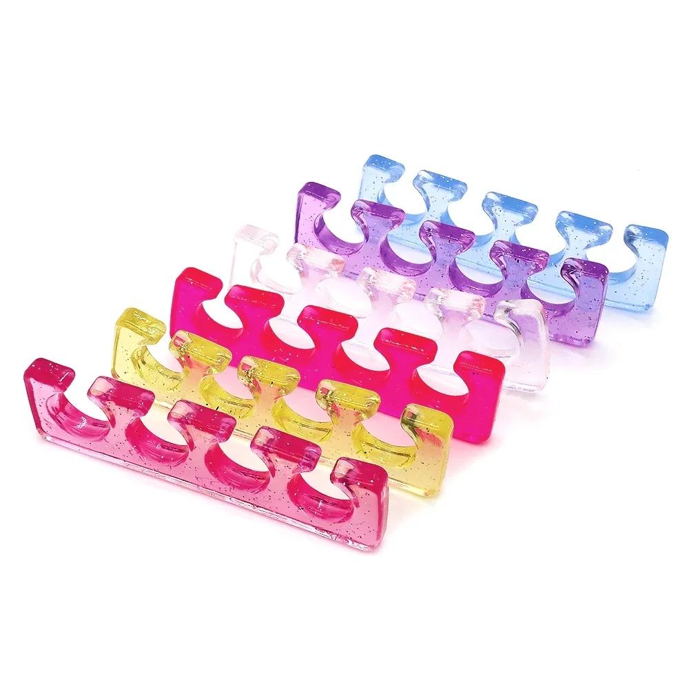 Séparateur de doigts et d'orteils en Silicone souple, 2 pièces (1 paire), lisseur de séparation Flexible, outils de pédicure pour ongles