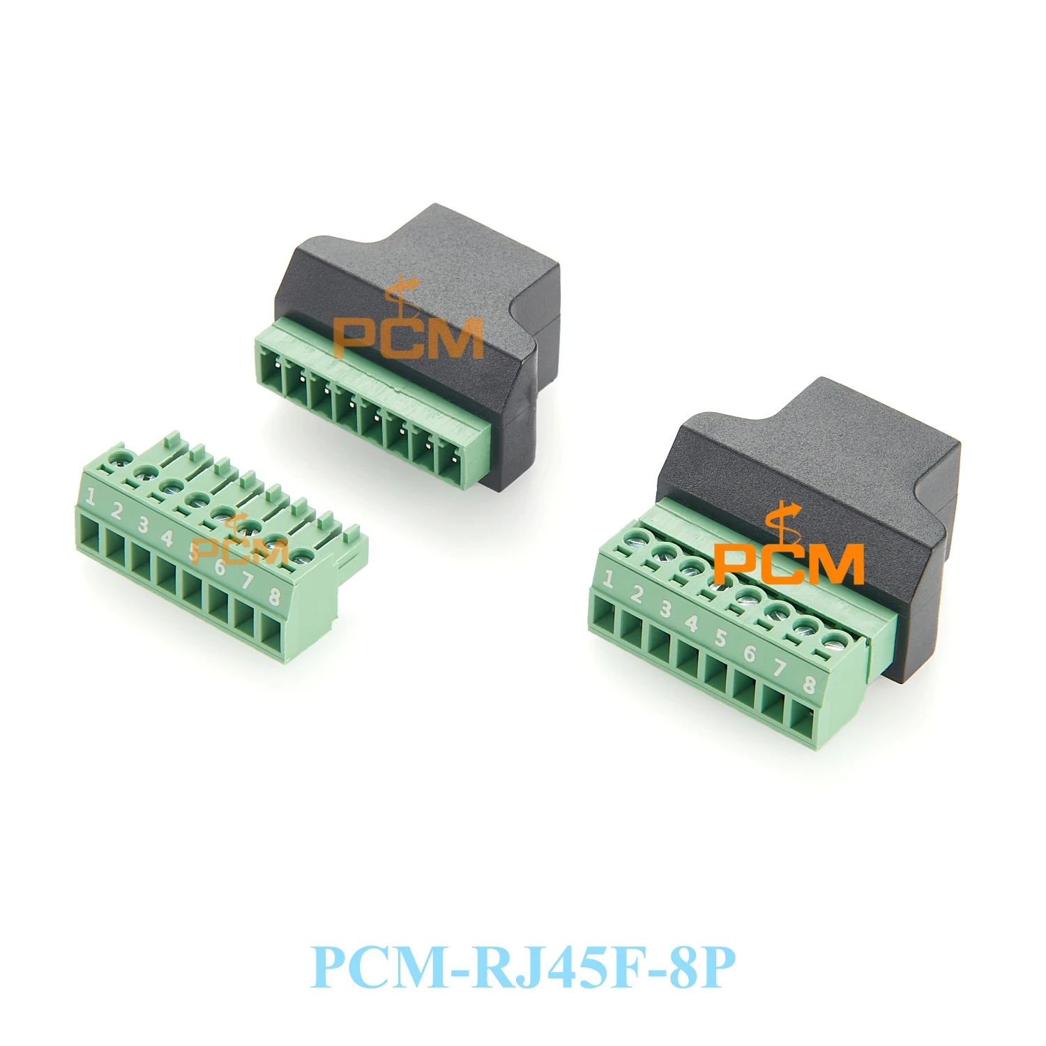 

RJ45 to screw terminal Block 8p connector ethernet rj45 Male Female to 8 pin screw terminal network adapter cable for CCTV DVR