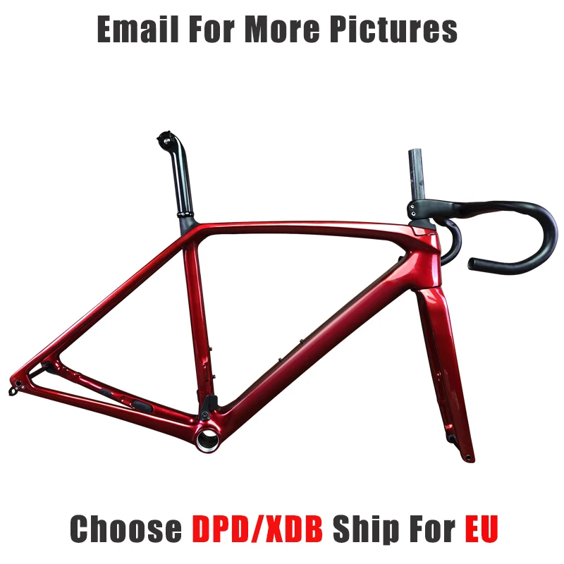 2022 T1000 Light Weight Top SLR Carbon Road Bicycle Bike Frame Disc Brake Framest T47& Bike Handlebar XDB DPD Available