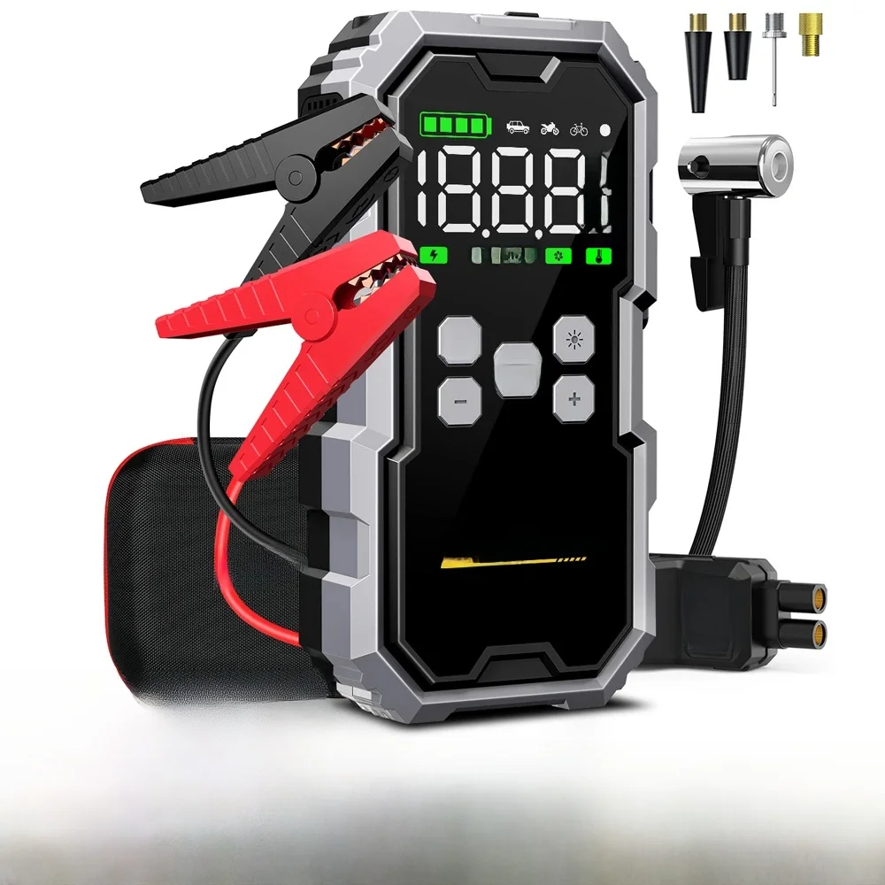 150PSI Luchtpomp Auto Batterij Noodversterkers 7000A Auto Jump Starter Power Bank Draagbare Startapparaat Auto Starter Nieuwe - afbeelding 2