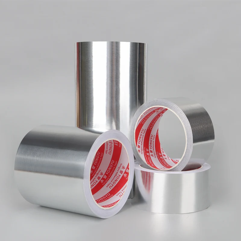Imagem -02 - Fita de Alumínio Fita Adesiva de Alta Temperatura para Hvac Reparo do Metal Canalização do ar Frio Fita Reflexiva da Folha W40cm