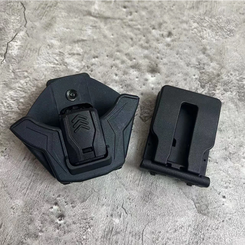 戦術的な手錠ホルダーオープントップ手錠バッグ多機能ベルトクリップ回転可能な手錠ケース