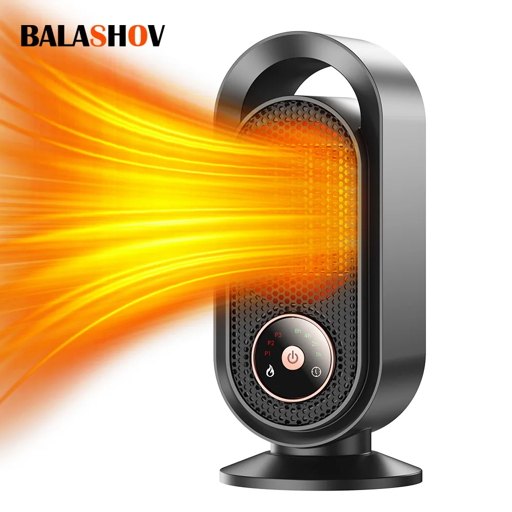 Calentador portátil de 1000W, Mini calentador eléctrico, calentador de espacio para habitación, ventiladores calientes, apagado de escritorio, calentador silencioso para oficina