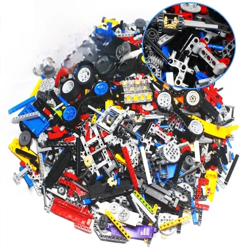 1 kg monteren technische onderdelen accessoires connector bezaaid balk meerdere maten technologie onderdelen bouwstenen speelgoed voor kinderen - afbeelding 2