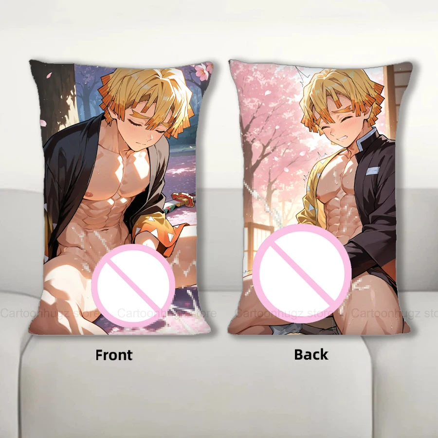 

R18 + Dakimakura аниме Agatsuma Zenitsu Forger наволочка диванная подушка двухсторонняя наволочка с принтом 40X60 см