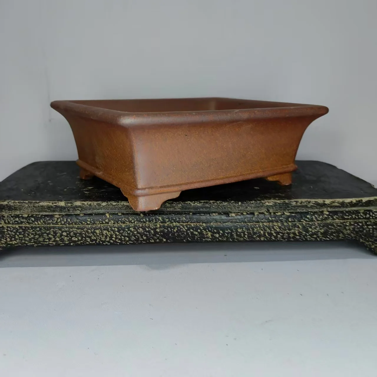 2026 New Popular Classic Rectangle Shaped Unglazed Yixing Bonsai Pot
