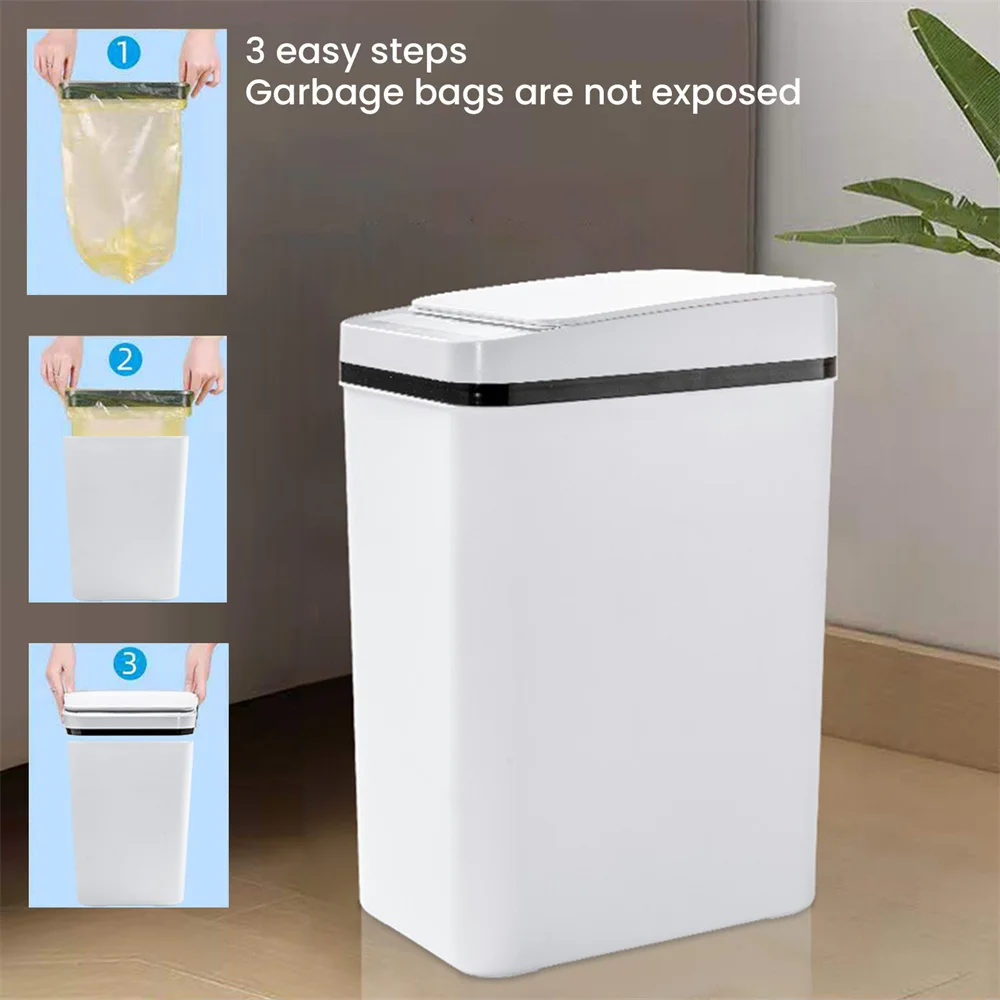 Sense Rubbish Bin 12 L Automatic Rubbish Bin With Smart sense Kitchen Bathroom Office With ID protective Smart Bin