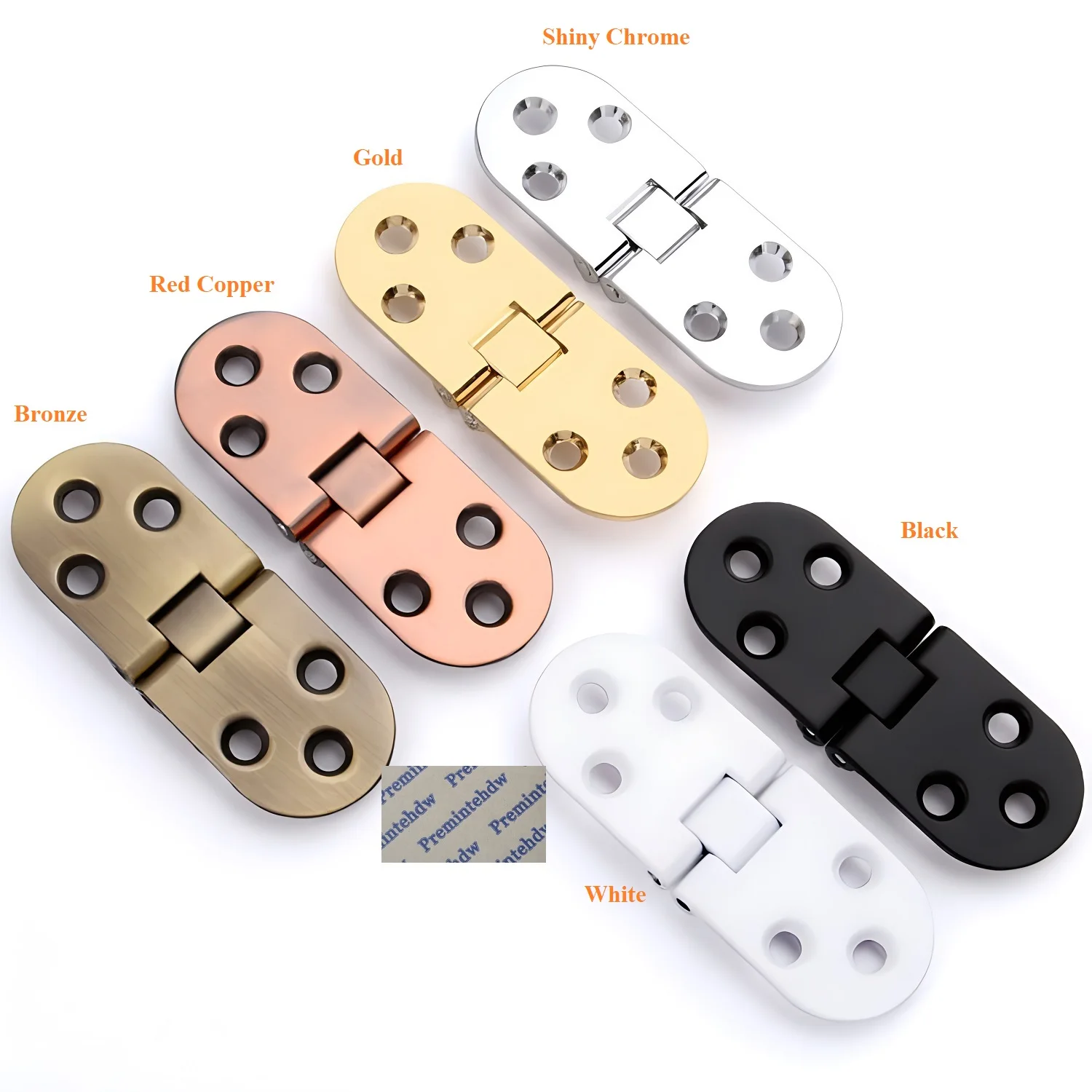 

10Pcs Zinc Alloy 180 Degrees Flip Top Hinge for Folding Tabletop Shiny Chrome Bronze Gold Matte Black