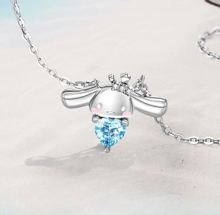 Cartoon niedlichen Hellos Kitty Cinna morolls Cinna morolls leichte Luxus Nische Mond Halskette