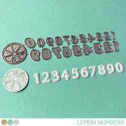 2022 AliliArts Metal Cutting Dies Lemon Numbers diy Scrapbooking Photo Album Decorative Embossing PaperCard Crafts Die