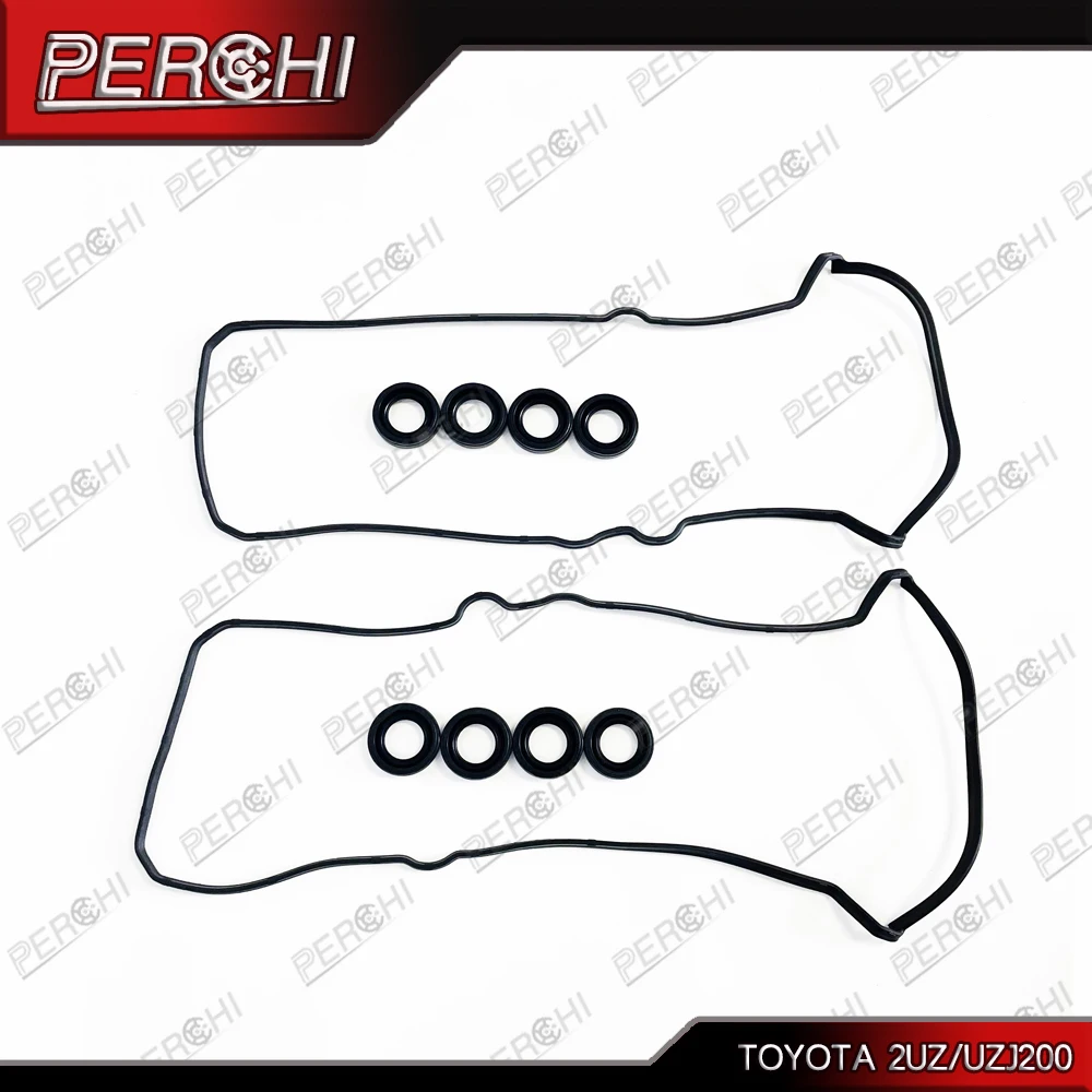 

FOR TOYOTA CROWN (_S14_, _S13_) 4.0 (UZS141) 1991-1995 2UZ-UZJ200 Rocker Valve Cover Gasket Kit Set OEM 11214-50011 11213-50031