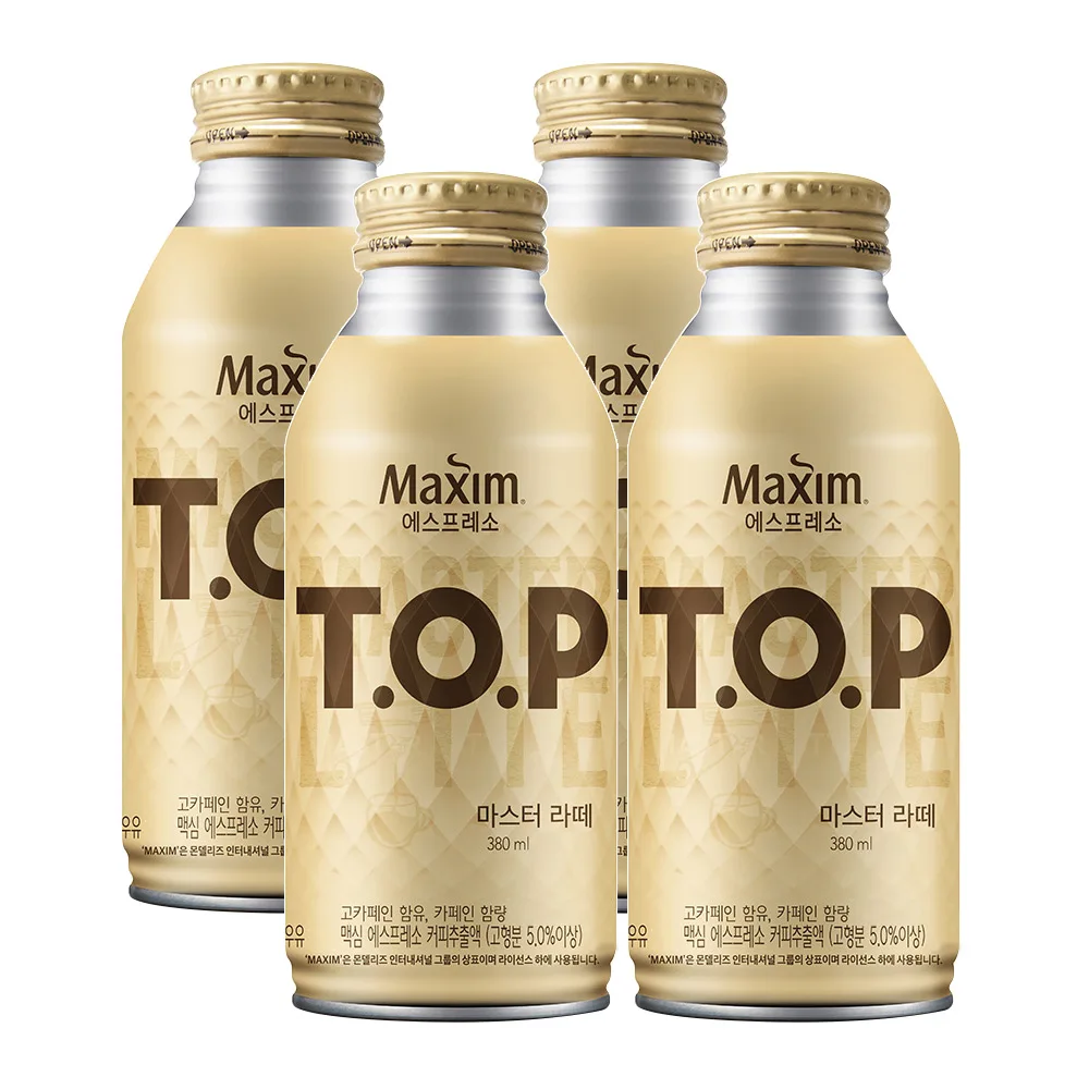 Dongsuh T.o.p. Master Latte 380ml X 48 Cans Canned Coffee Top