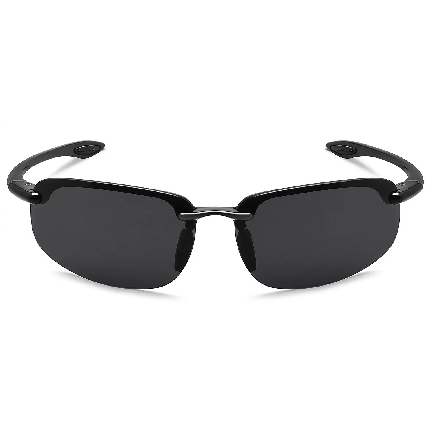 AliExpress MAX JULI MAXJULI Sunglasses Men Classic Fashion Rimless Driving Cycling Hiking Women's Sports TR90 Material UV400 Male Sun Eyewear 8001