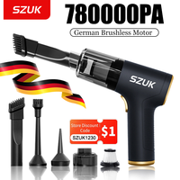 SZUK 780000PA Powerful Vacuum Cleaner Mini Cordless Portable Car Vacuum Cleaner for Home Appliance Handheld Blower Car Cleaner