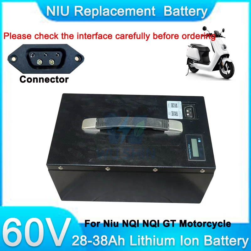 21700 Battery Lithium Ion Battery Pack 60V 28Ah 32Ah 38Ah Original Replacement NIU Battery for NIU NQI GT Electric Scooter