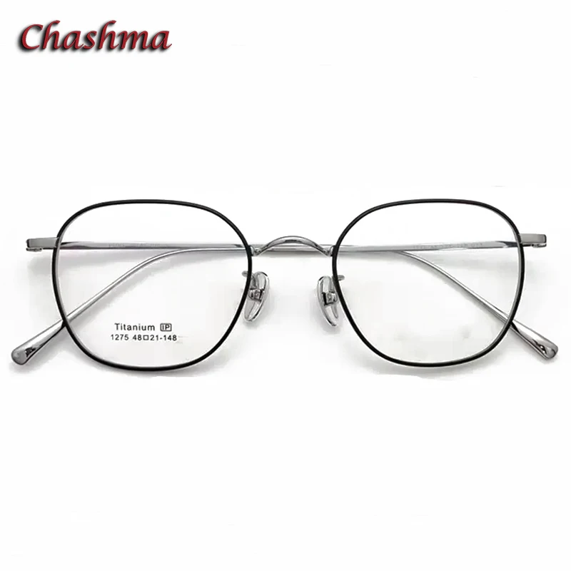 Chashma Prescription Glasses Student Optical Durable Men Fashion Pure Titanium Women Spectacles for Recipe Eyewear Lenses